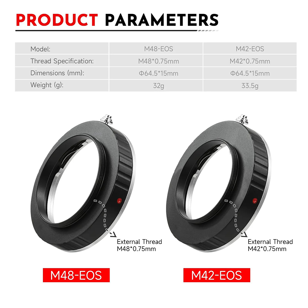 EYSDON M42/M48 EOS Kamera Lens - Lens Adapter Ring incelemesi ve fiyatı