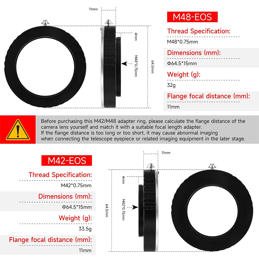 EYSDON M42/M48 EOS Kamera Lens - Lens Adapter Ring incelemesi ve fiyatı