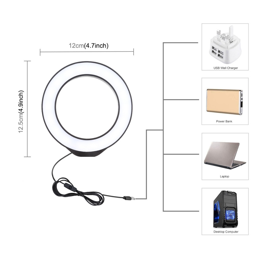 12cm halka ışık USB beyaz ışık - Photography Prompt incelemesi ve fiyatı