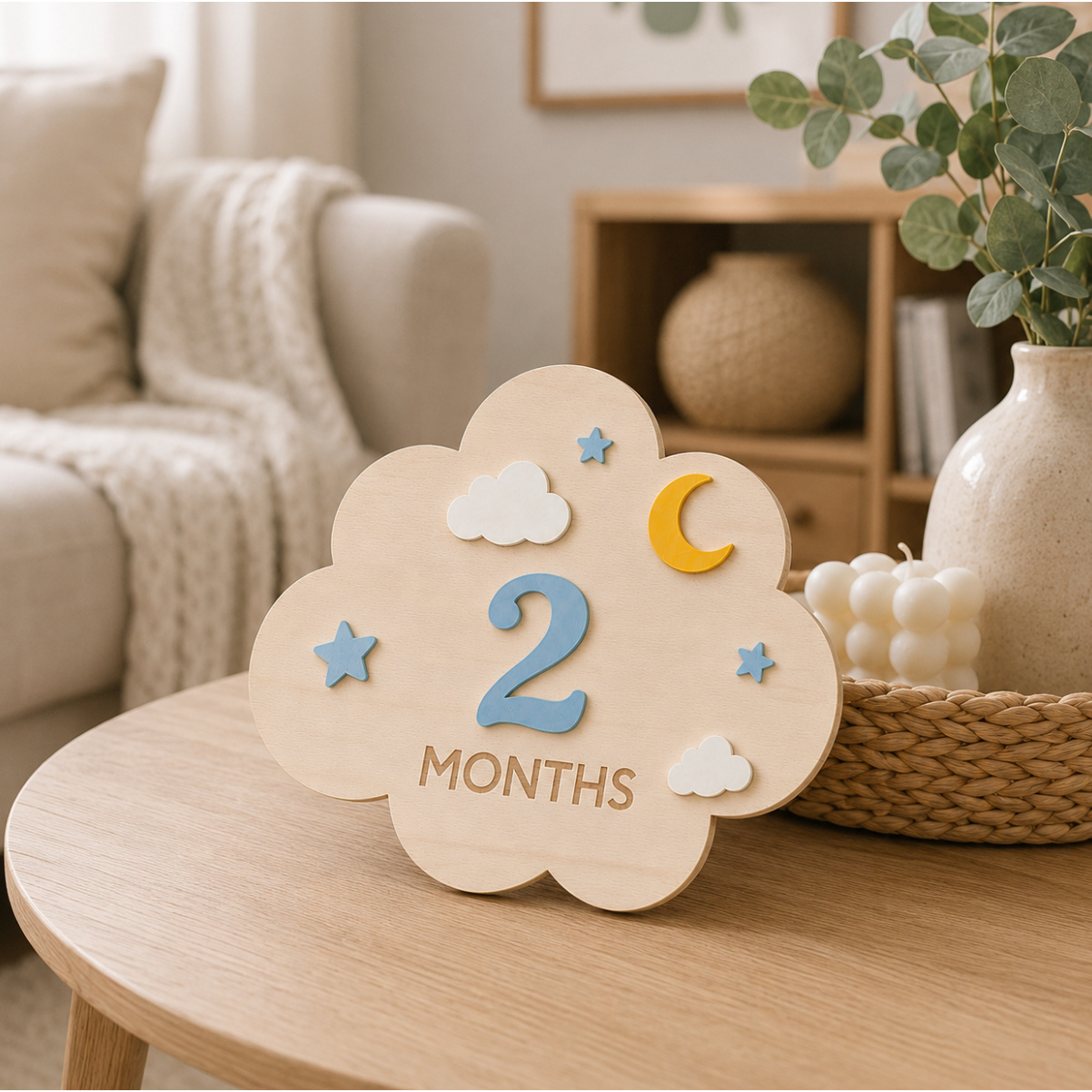 1 Set Ahşap Bebek Aylık Gelişi - Photography Prompt incelemesi ve fiyatı