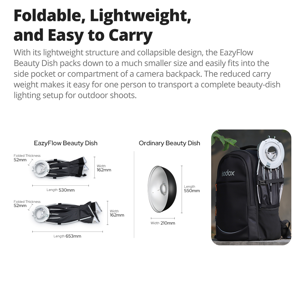 Yeni Godox EazyFlow Beauty Dis - Beauty Dish Softbox incelemesi ve fiyatı